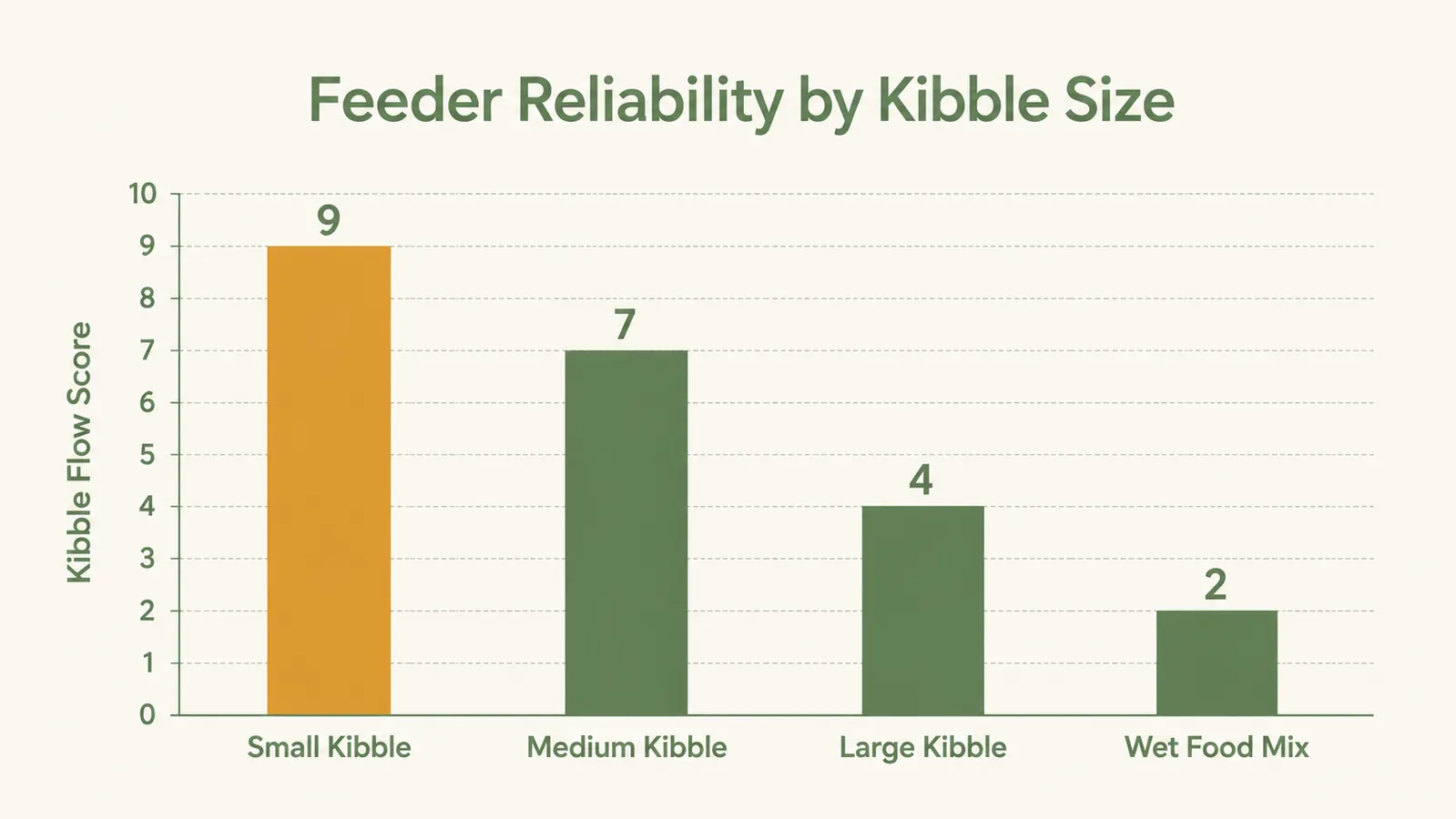 Chart comparing return reasons for automatic cat feeders from Amazon customer reviews